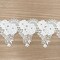 VL 6623 White Wide Venice Lace Trim Rose Flower and leaves, 3” (76mm) x 2 yards. perfect for DIY crafting, sewing